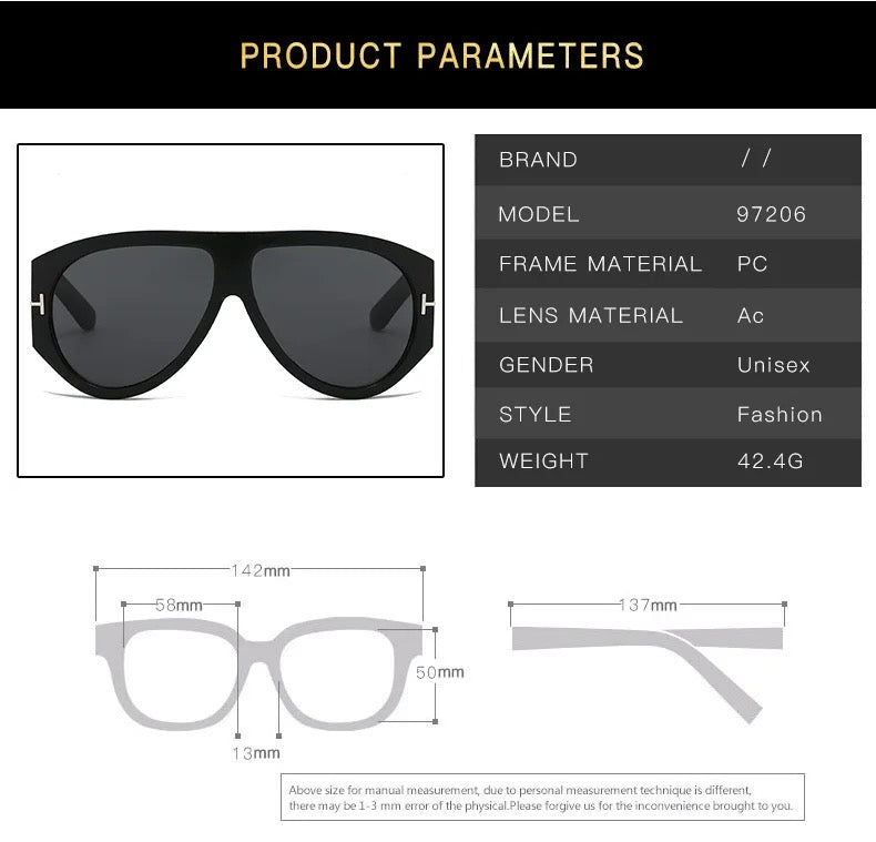 Oversized Horizon Shades - UV400